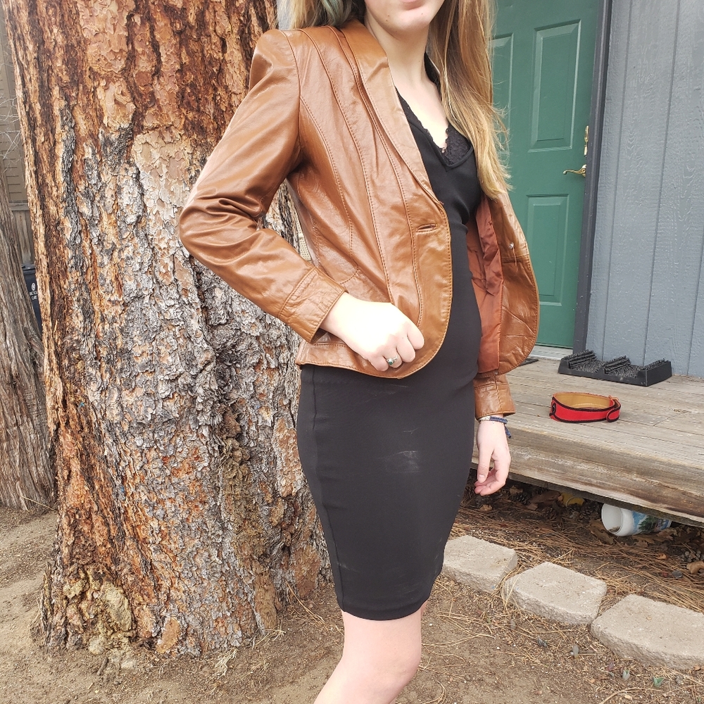 Casablanca's Leather Cropped Jacket